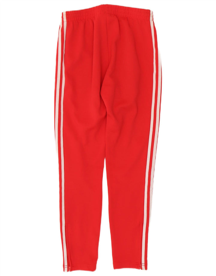 Calças de treino femininas ADIDAS UK 10 pequeno poliéster vermelho