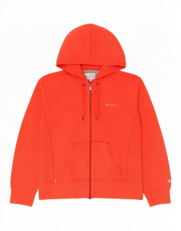 Suéter feminino Champion Heritage Classics com capuz e zíper UK 14 vermelho médio