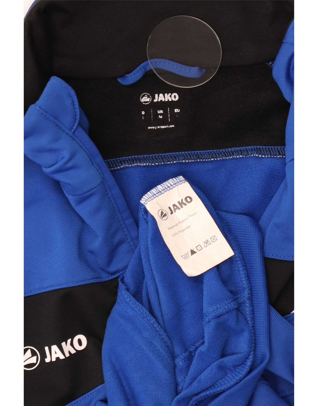 Jako Mens Graphic Tracksuit Top Jacket Médio Azul Colorblock Poliéster
