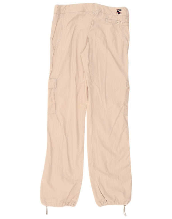 Cape Horn Womens Joggers Cargo Calças IT 44 Médio W32 L34 Algodão Bege