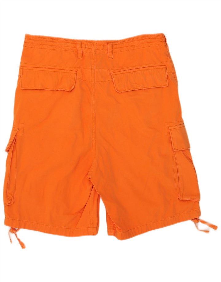 Shorts cargo masculino French Connection W32 algodão laranja médio