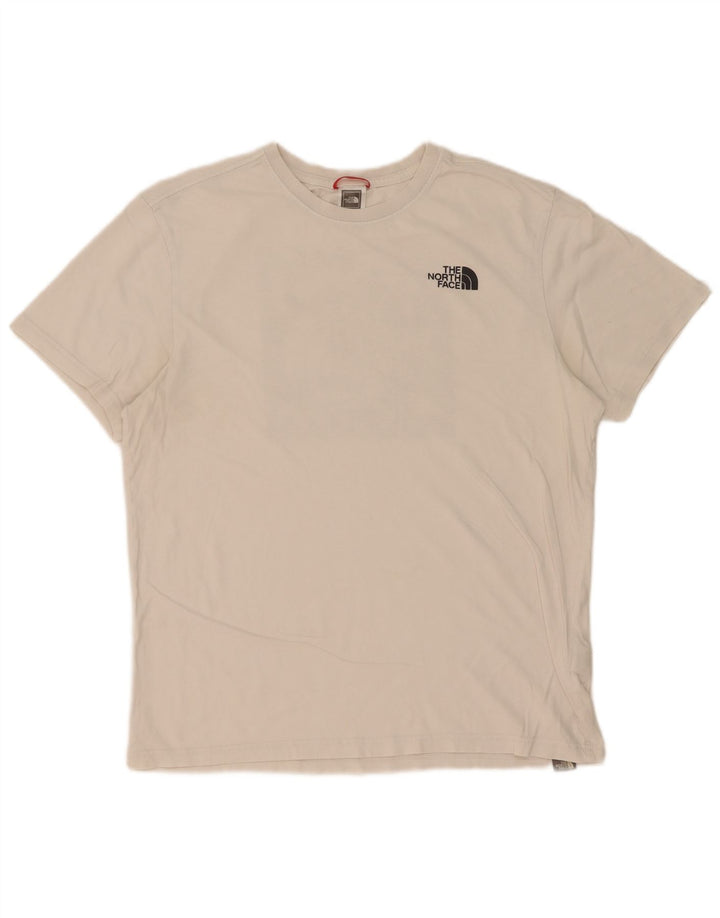 Camiseta gráfica masculina The North Face Top médio algodão branco