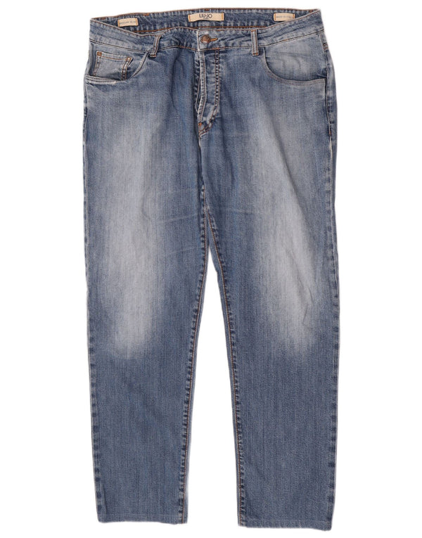 Liu Jo Mens Regular Slim Jeans W38 L31 Azul Algodão