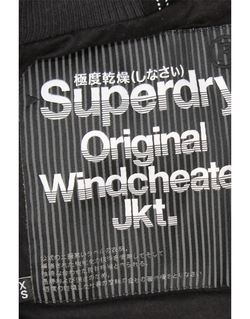 SUPERDRY Mens Windcheater Padded Jacket XS Black Nylon Vintage Superdry and Second-Hand Superdry from Messina Hembry 