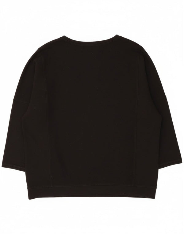 Zara moletom feminino oversized jumper UK 10 pequeno preto