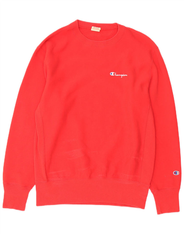 Champion Mens Moletom Jumper XL Algodão Vermelho