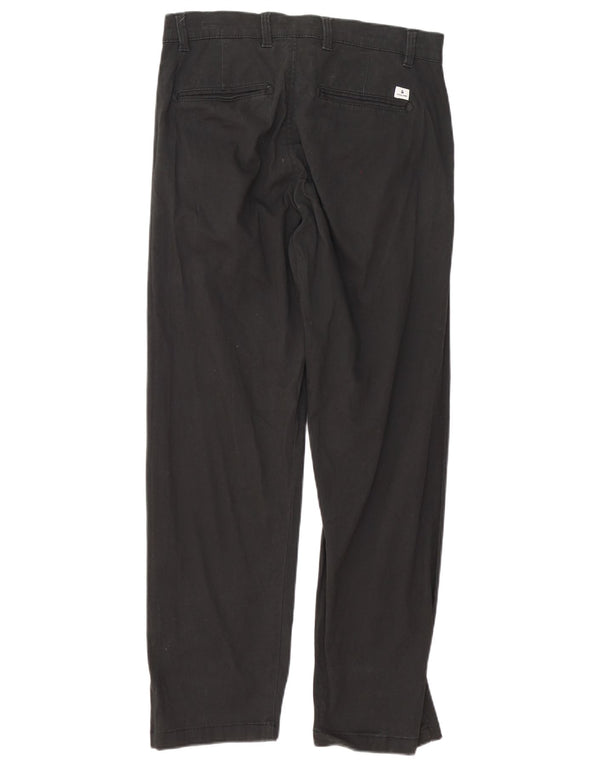 Calça Chino masculina Jack & Jones Chris Loose Fit W30 L29 algodão preto