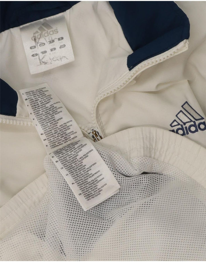 Jaqueta Adidas Meninos Treino Top 11-12 Anos Branco Colorblock Poliéster