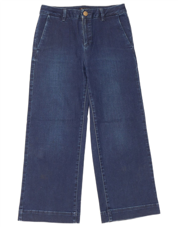 Jeans feminino Massimo Dutti com perna larga W26 L23 azul