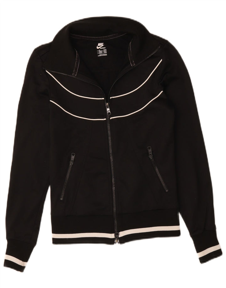 Nike Womens Tracksuit Top Jacket UK 6/8 XS Preto