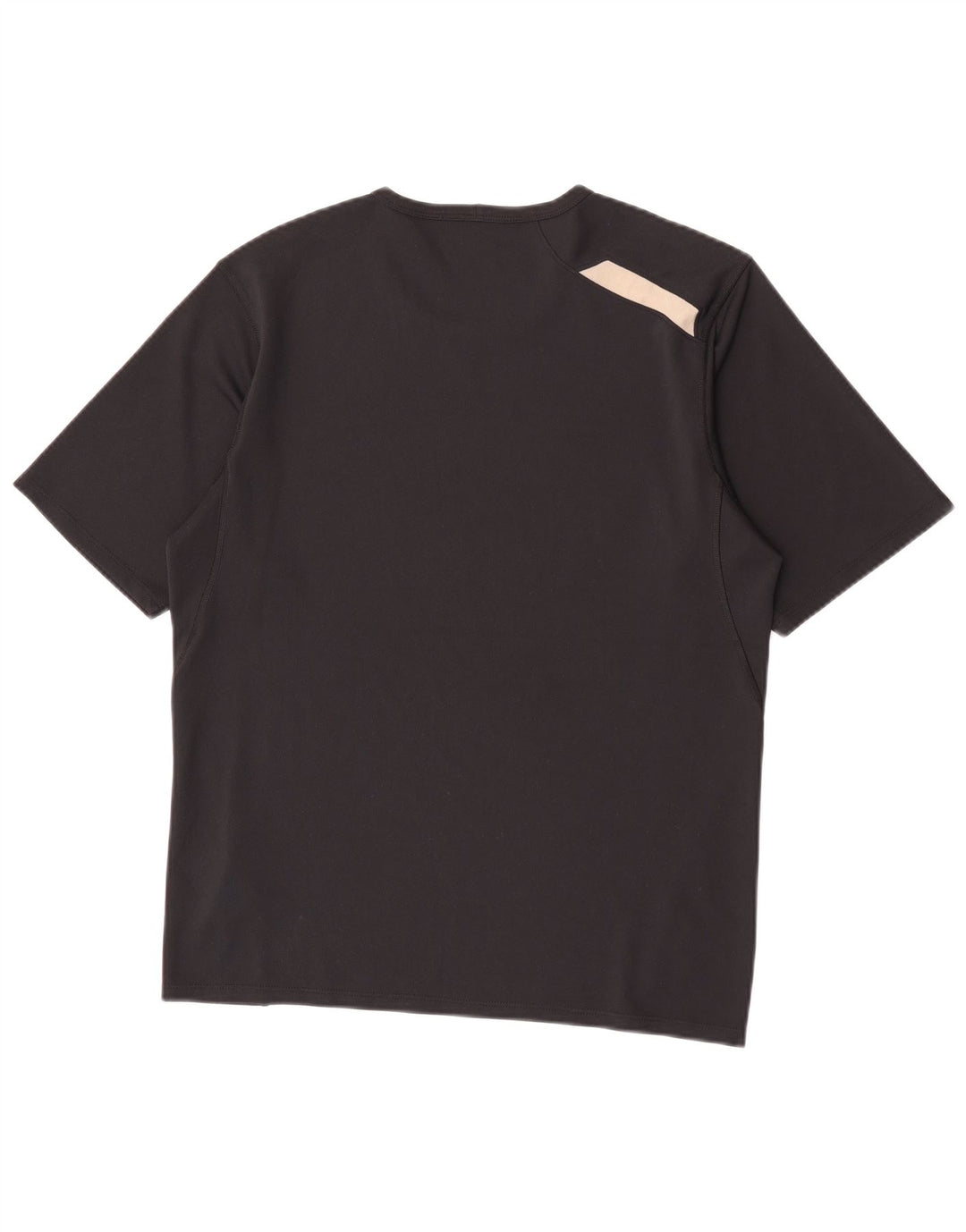 Nike Mens Camiseta Top Médio Poliéster Preto