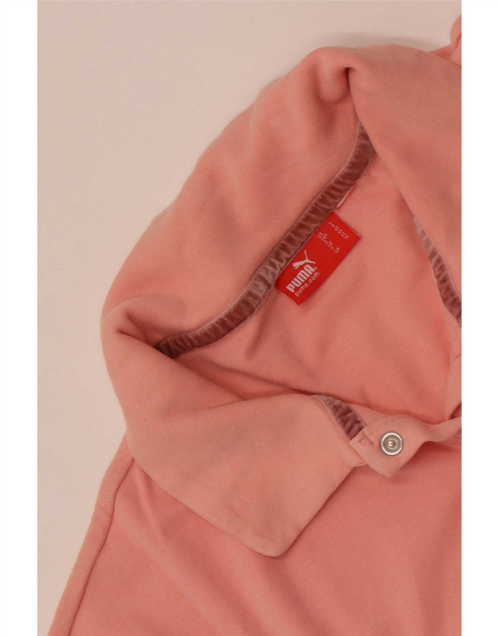 Camisa polo feminina Puma UK 14 grande rosa