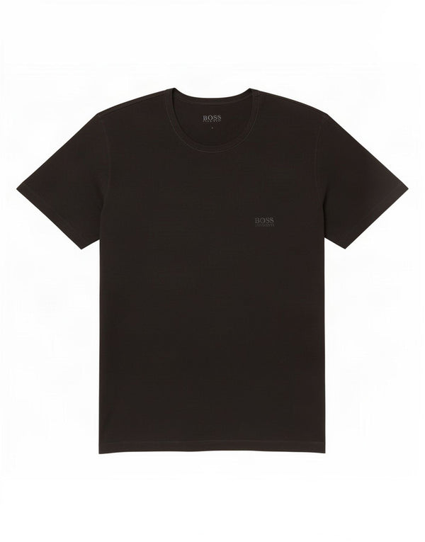 Camiseta masculina Hugo Boss grande algodão preto