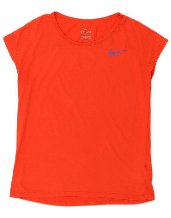 Camiseta Nike Girls Dri Fit Top 13-14 Anos XL Laranja Poliéster