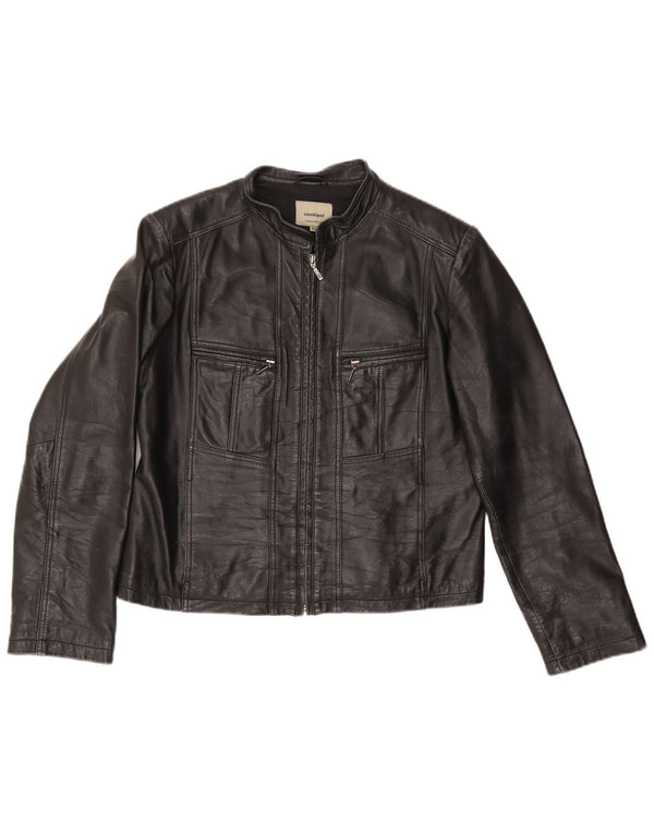 Jaqueta de couro feminina Conbipel IT 48 XL preta