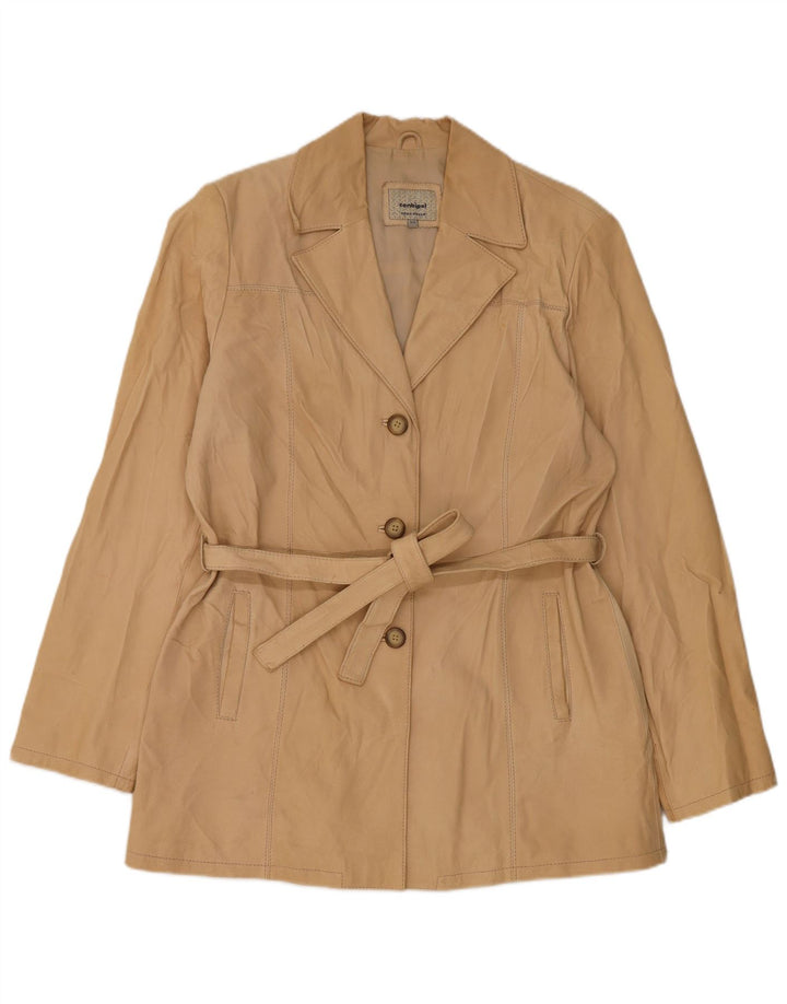 Jaqueta de couro feminina Conbipel IT 50 XL bege