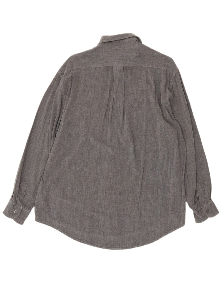 Camisa masculina Trussardi XL cinza viscose
