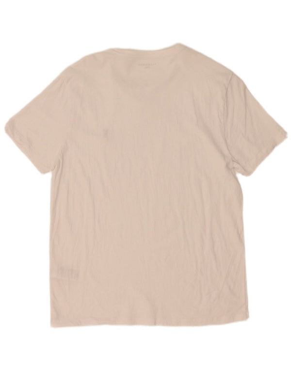 Camiseta masculina All Saints Top grande de algodão branco