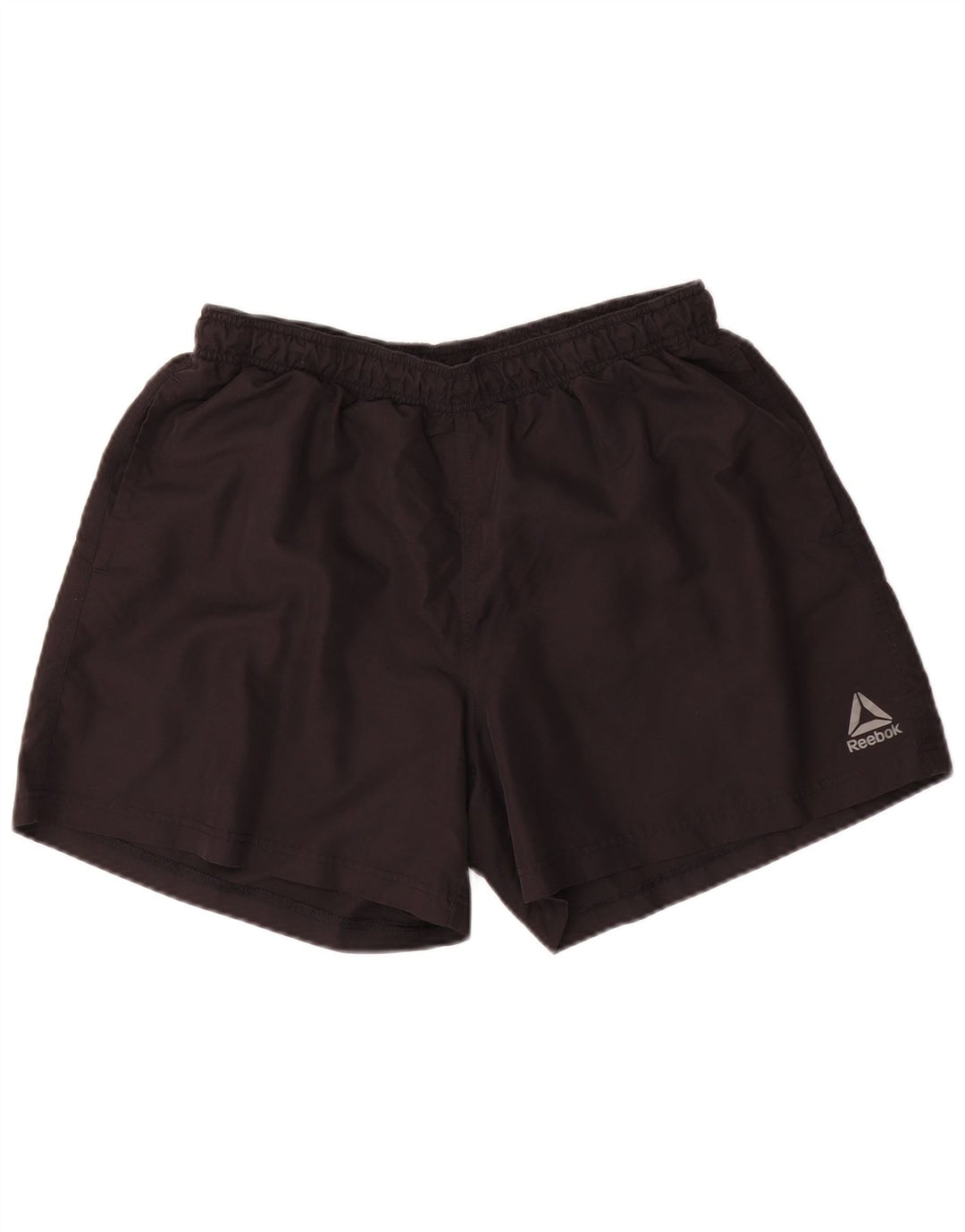 Shorts esportivos masculinos Reebok grande poliéster preto