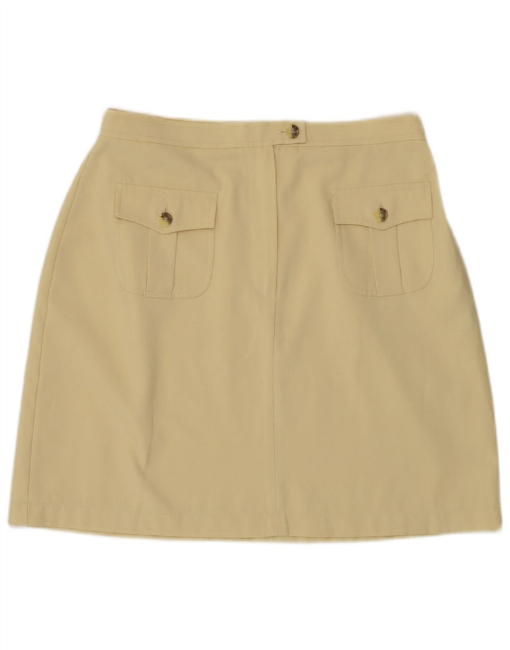 Mini saia feminina Zabaione EU 40 Médio W30 Amarelo