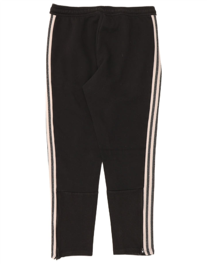 Calças de treino masculinas Adidas grandes de algodão preto