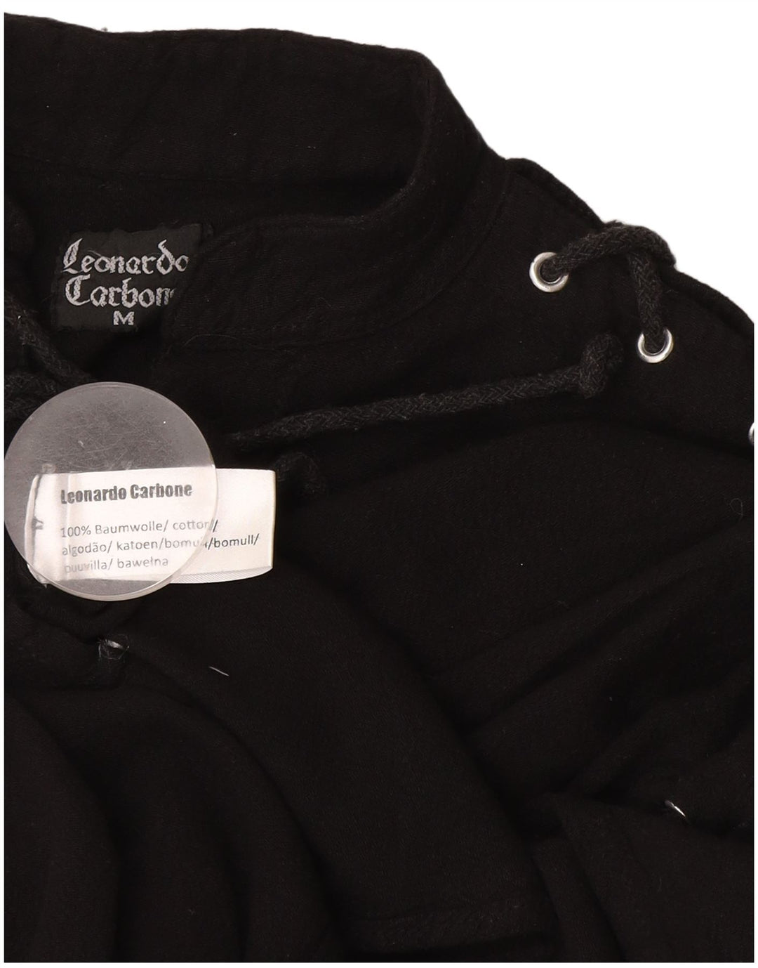 Blusa pulôver feminina Leonardo Carbone Reino Unido 14 algodão preto médio