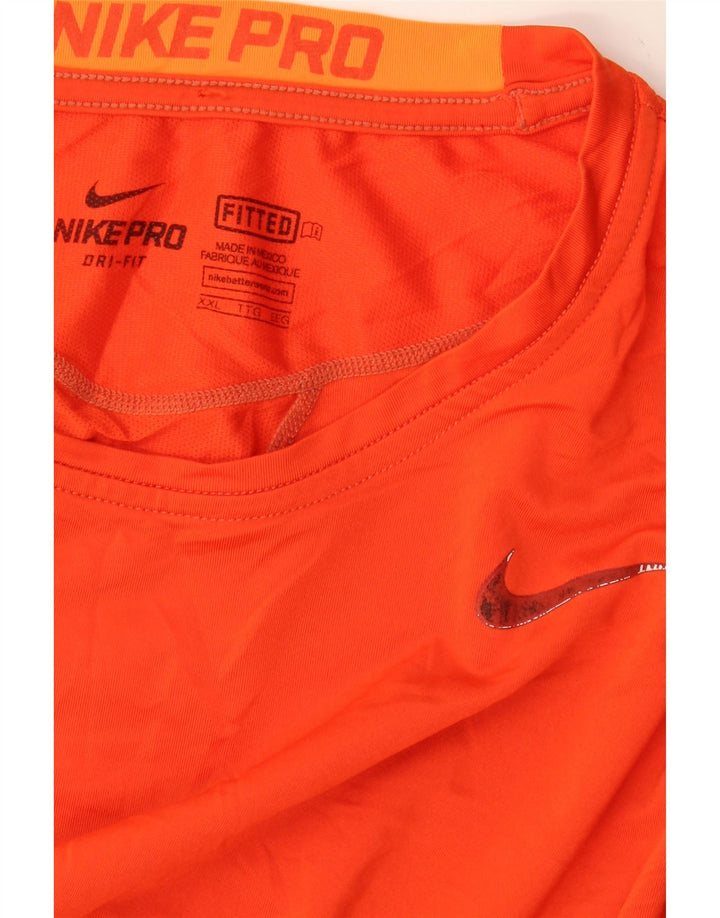 Camiseta Nike Masculina Dri Fit Top 2XL Laranja