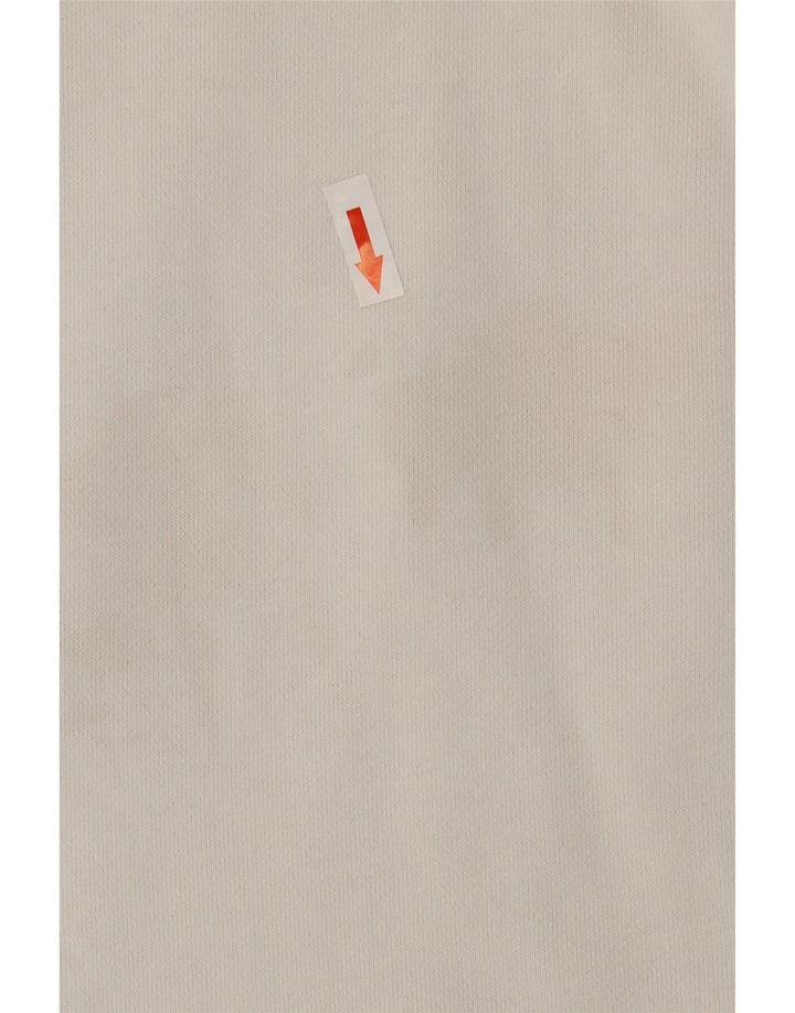 Suéter com capuz gráfico masculino K-Way médio branco