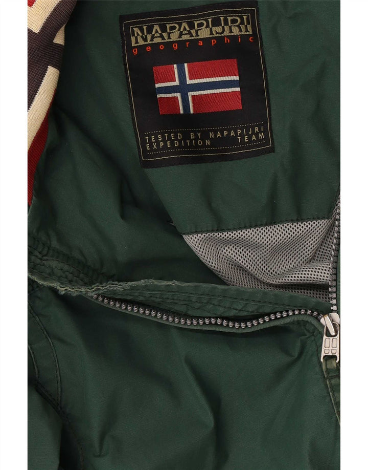 Napapijri Mens Geographic Bomber Jacket UK 36 Pequeno Verde