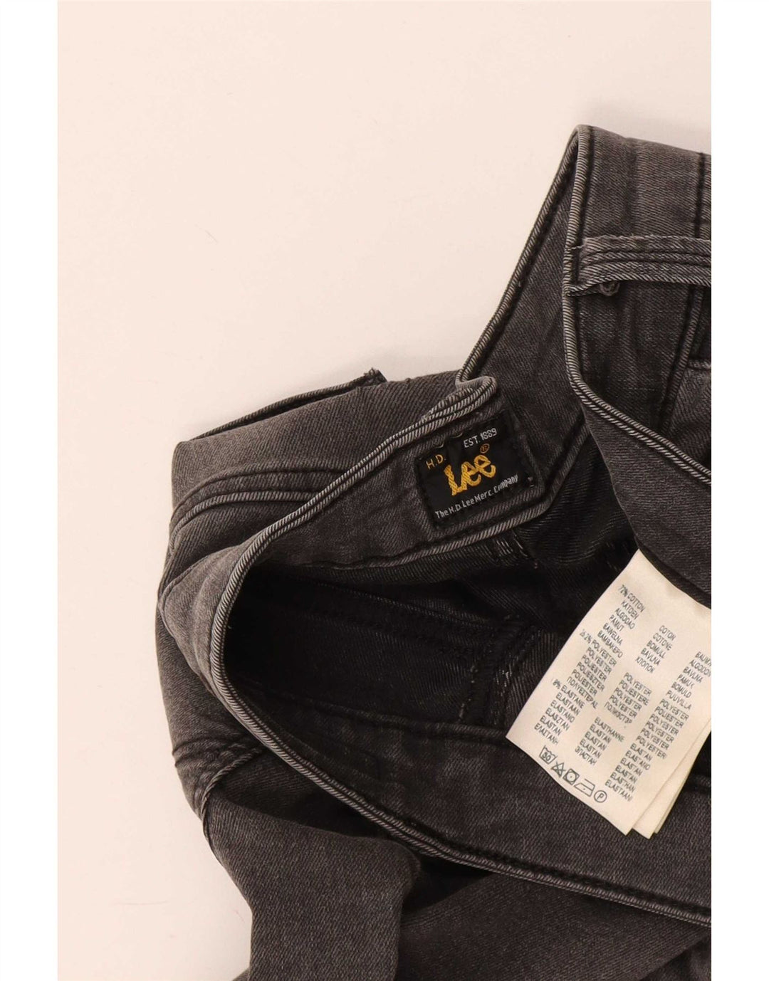 Calça jeans skinny feminina Lee W30 L33 algodão cinza