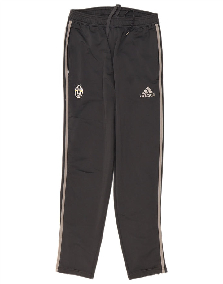 Adidas Mens Juventus Calças de treino pequeno poliéster cinza