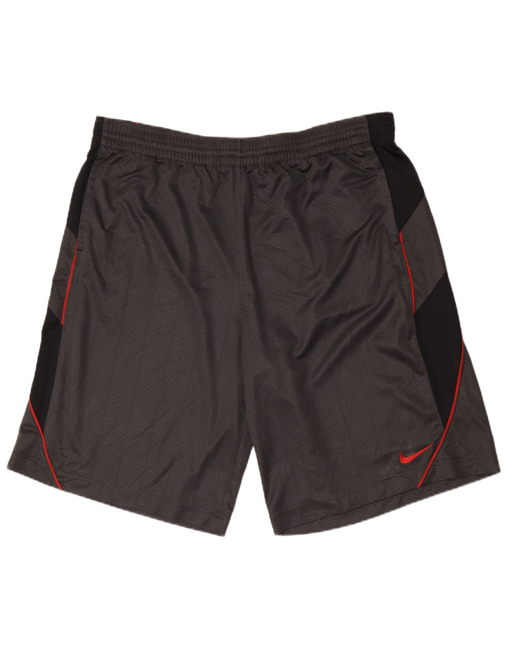 Shorts esportivos masculinos Nike 2XL cinza colorblock poliéster