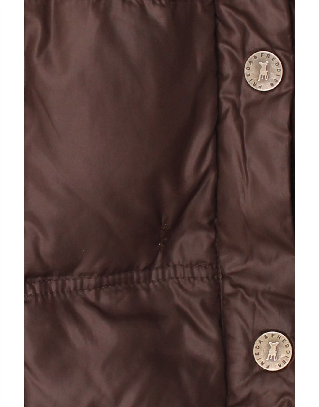 Casaco feminino acolchoado com capuz FRIEDA & FREDDIES Reino Unido 16 grande marrom