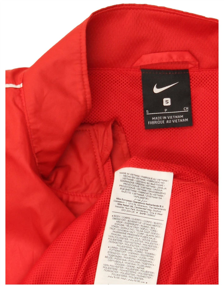 NIKE Mens Tracksuit Top Jacket Pequeno Vermelho