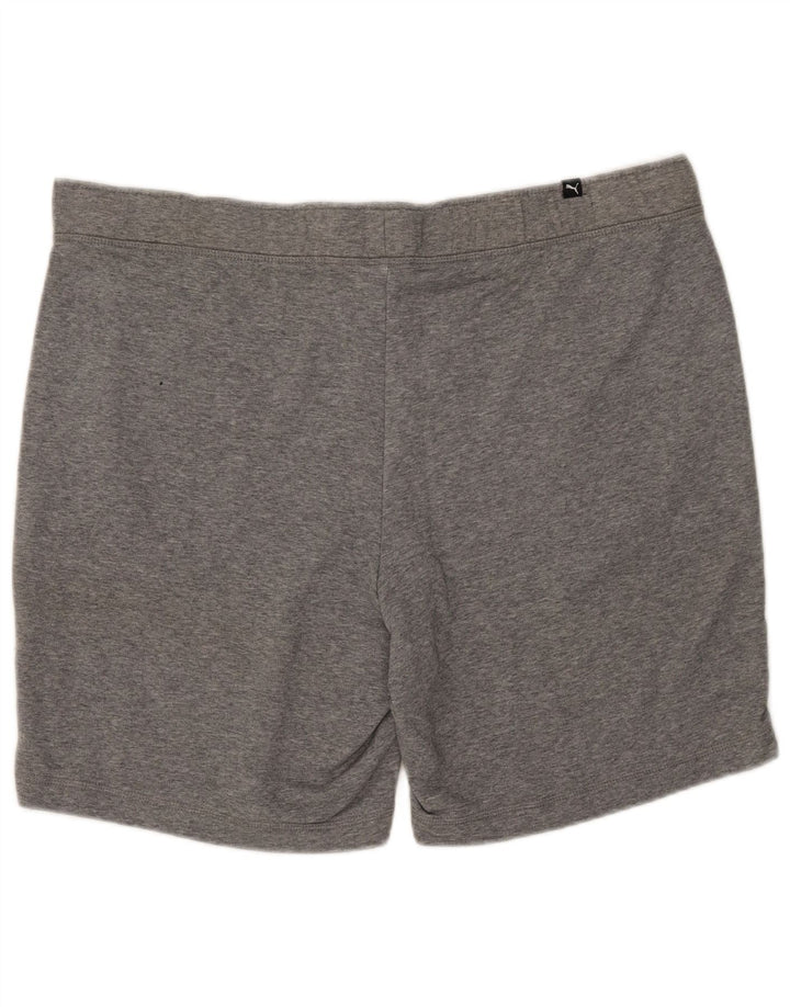 Shorts esportivos masculinos Puma XL cinza algodão