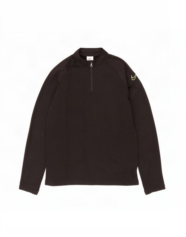 Nike Boys Dri Fit Graphic Pullover Treino Top 12-13 Anos Grande Preto