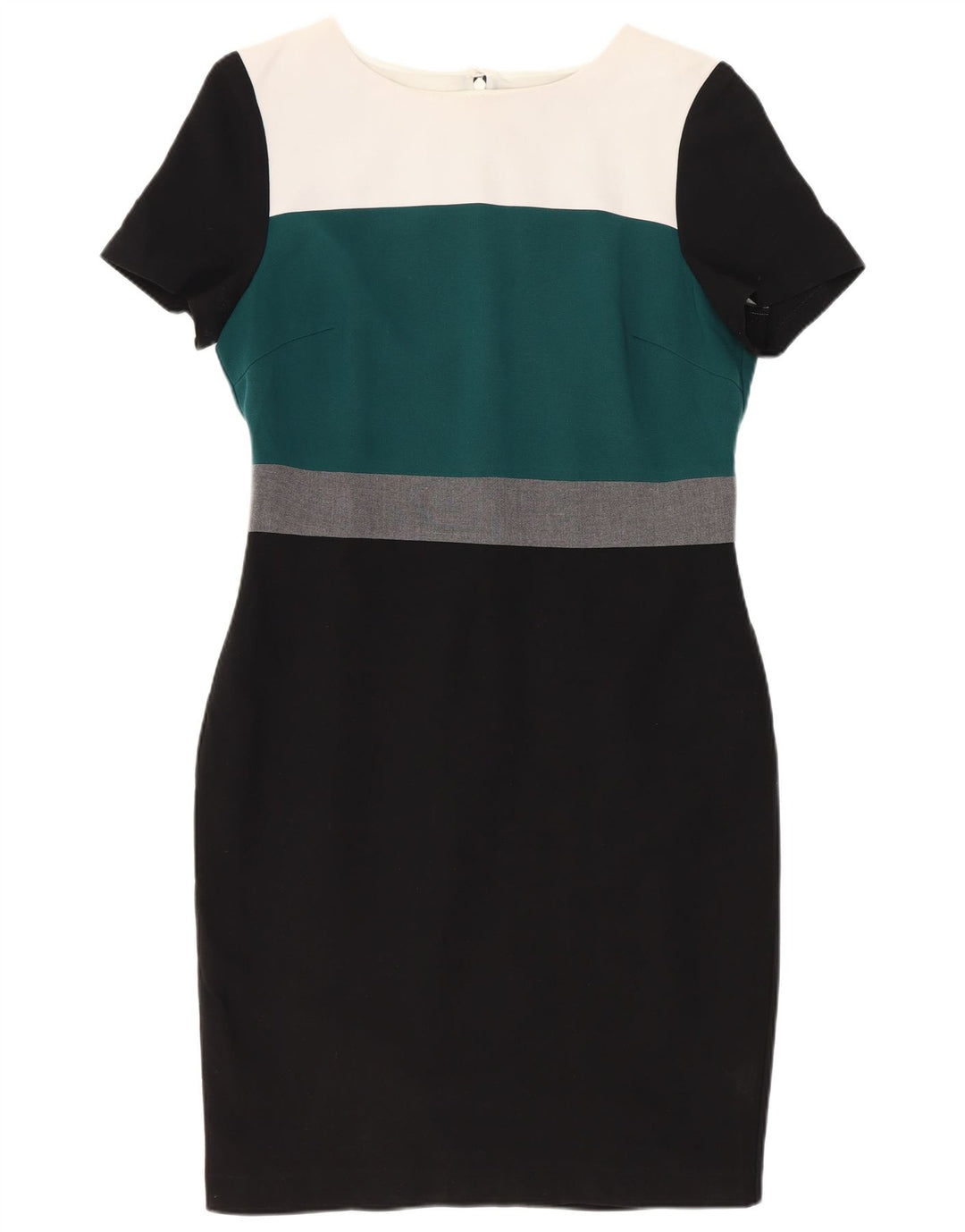 Vestido bainha feminino Marks & Spencer Reino Unido 12 bloco colorido médio multicolorido