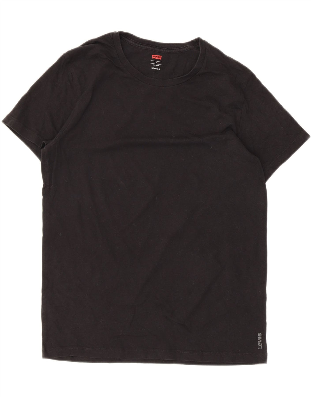 Camiseta masculina LEVI'S top pequeno algodão preto