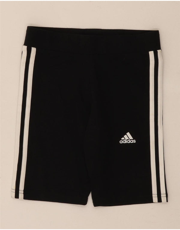 Shorts esportivos femininos Adidas 11-12 anos algodão preto
