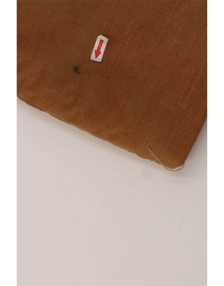 Jaqueta Sherpa masculina vintage Reino Unido 40 grande bloco colorido marrom