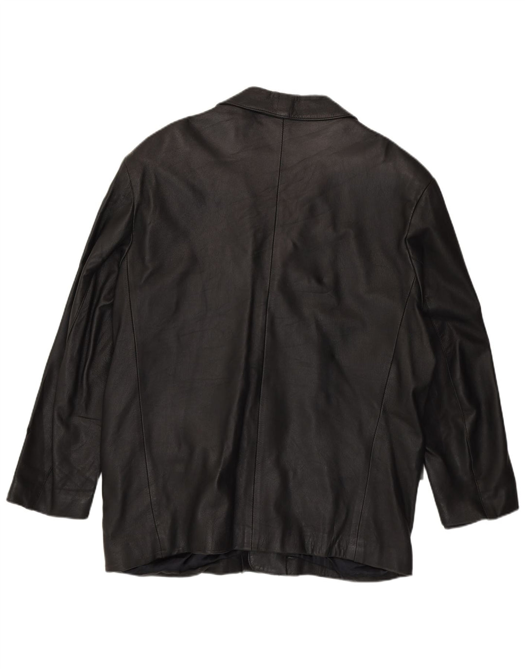Jaqueta de couro masculina Regina Reino Unido 44 2XL couro preto