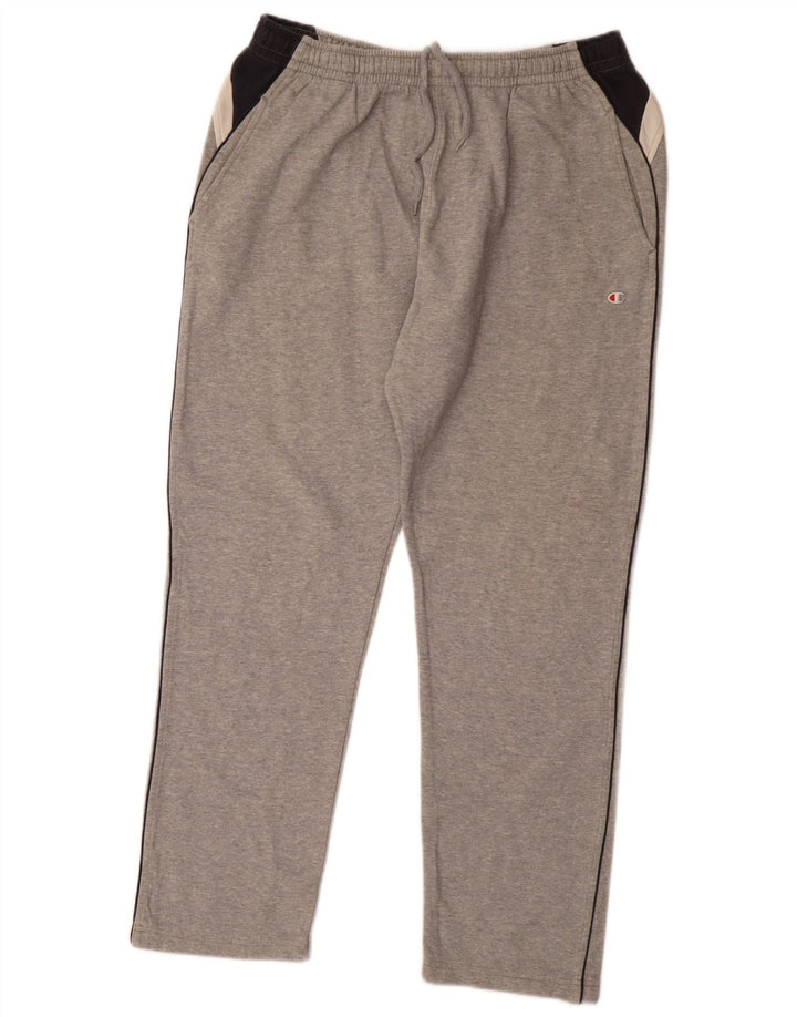 Calça de treino masculina Champion XL cinza colorblock
