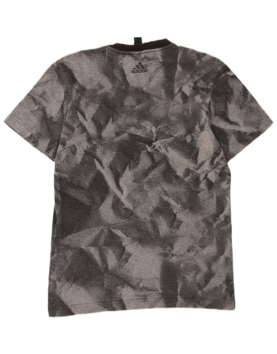 ADIDAS Mens Graphic T-Shirt Top Pequeno Cinza Tie Dye