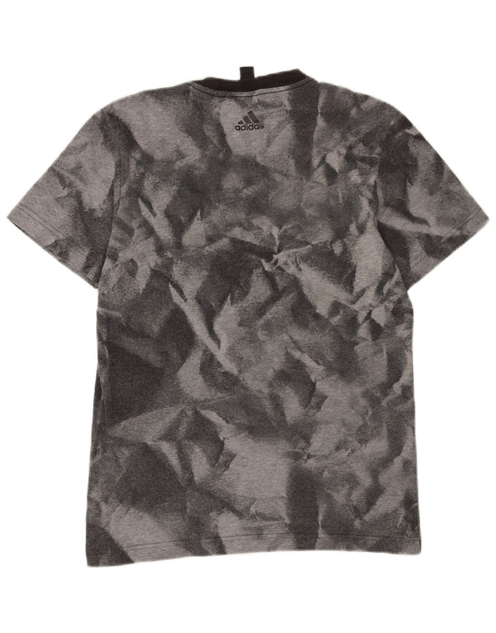 ADIDAS Mens Graphic T-Shirt Top Pequeno Cinza Tie Dye