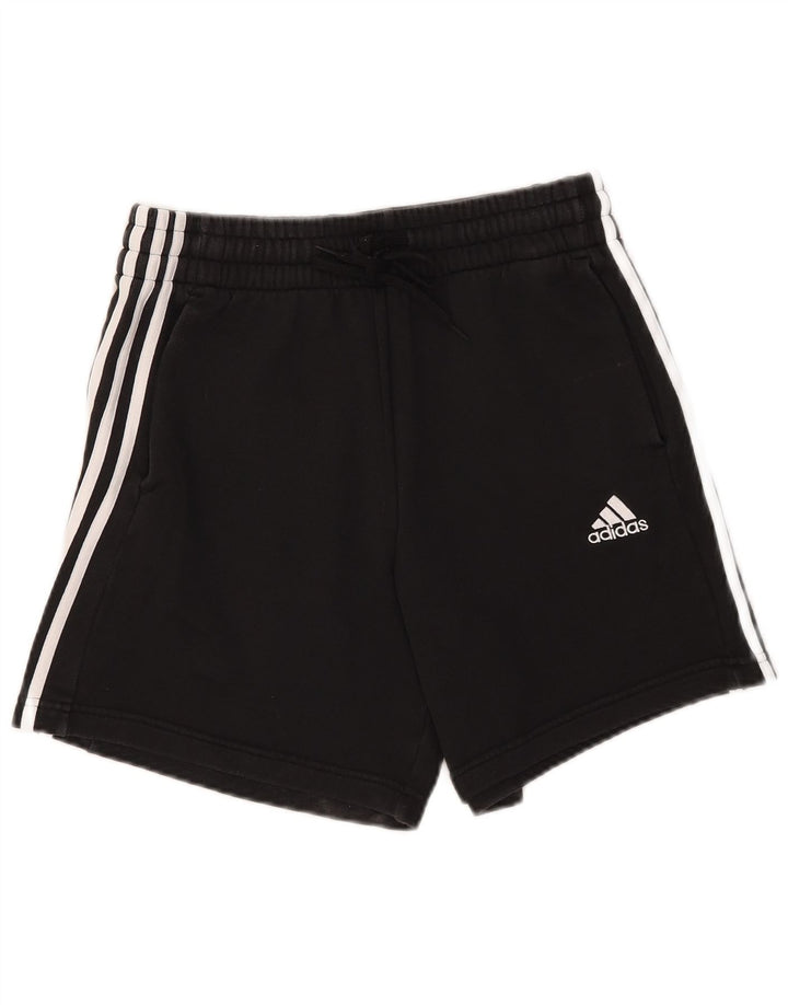 Shorts esportivos masculinos Adidas 13-14 anos médio preto algodão