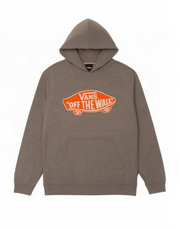 Vans Meninos Graphic Hoodie Jumper 12-13 Anos Grande Algodão Cinza