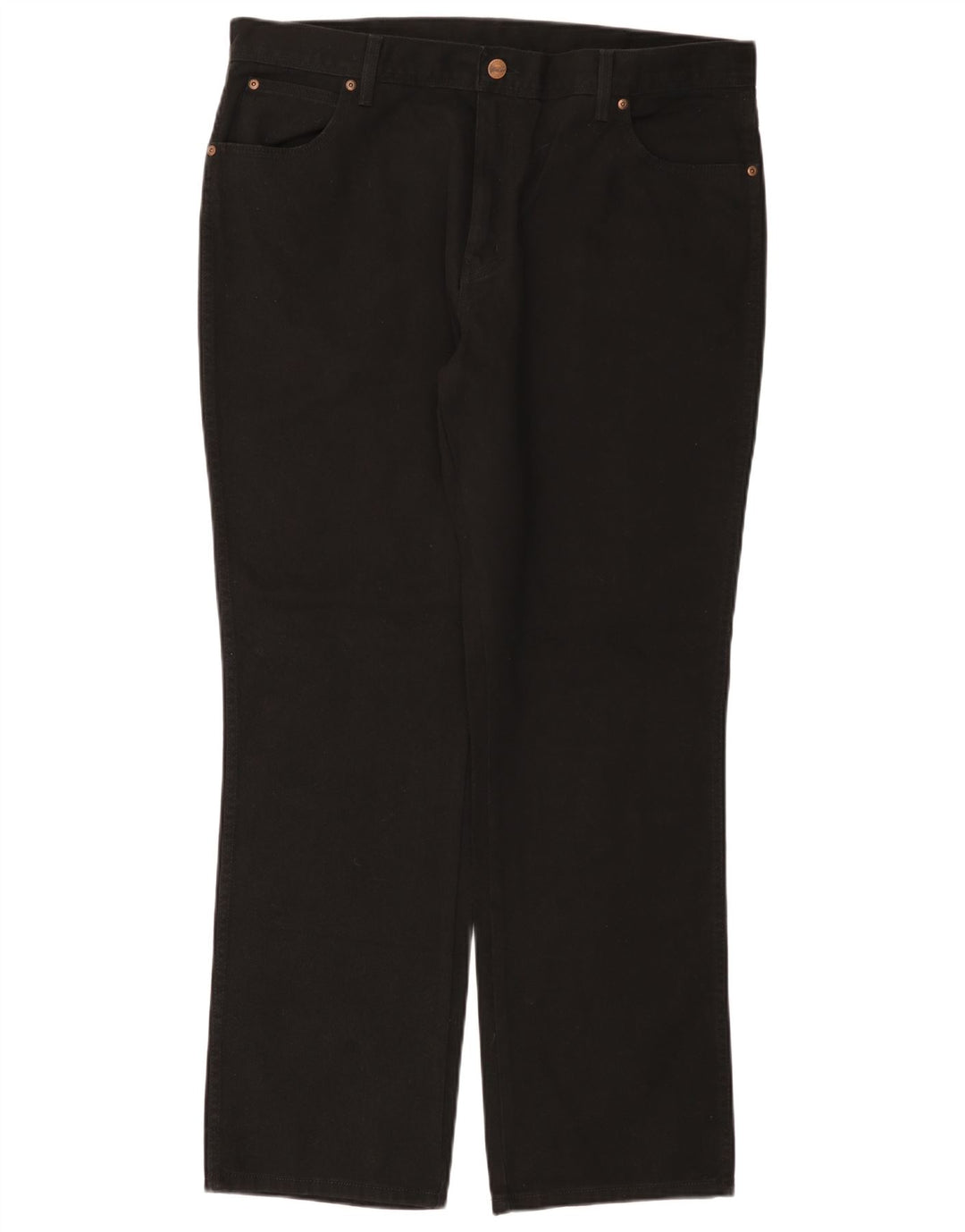 Calça jeans feminina WRANGLER regular fit reta W40 L32 algodão preto