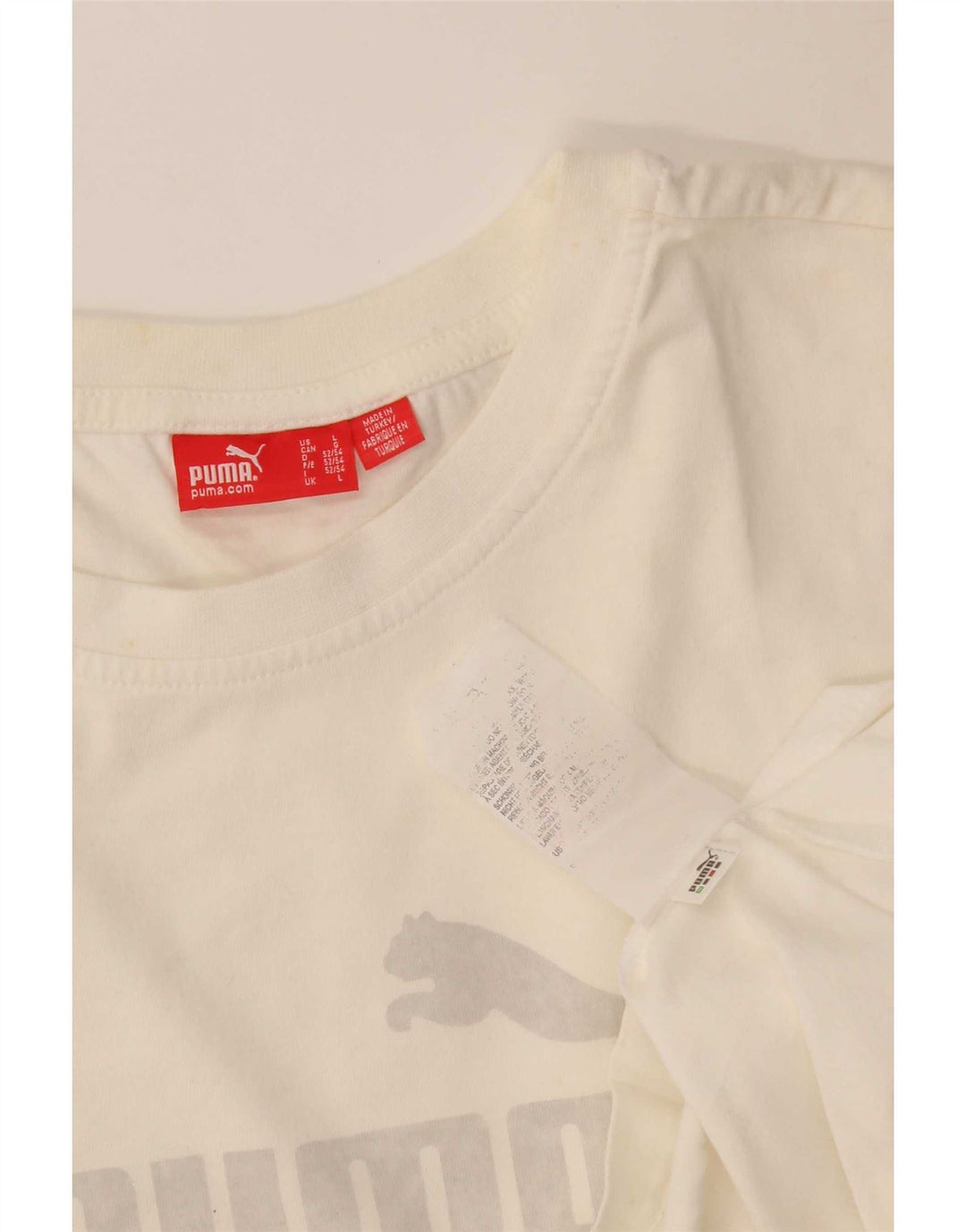 Puma Camiseta Masculina Graphic Top Grande Branco