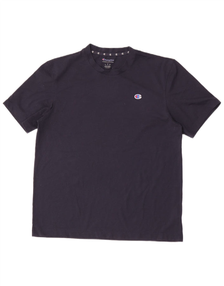 Camiseta masculina Champion grande poliéster azul marinho