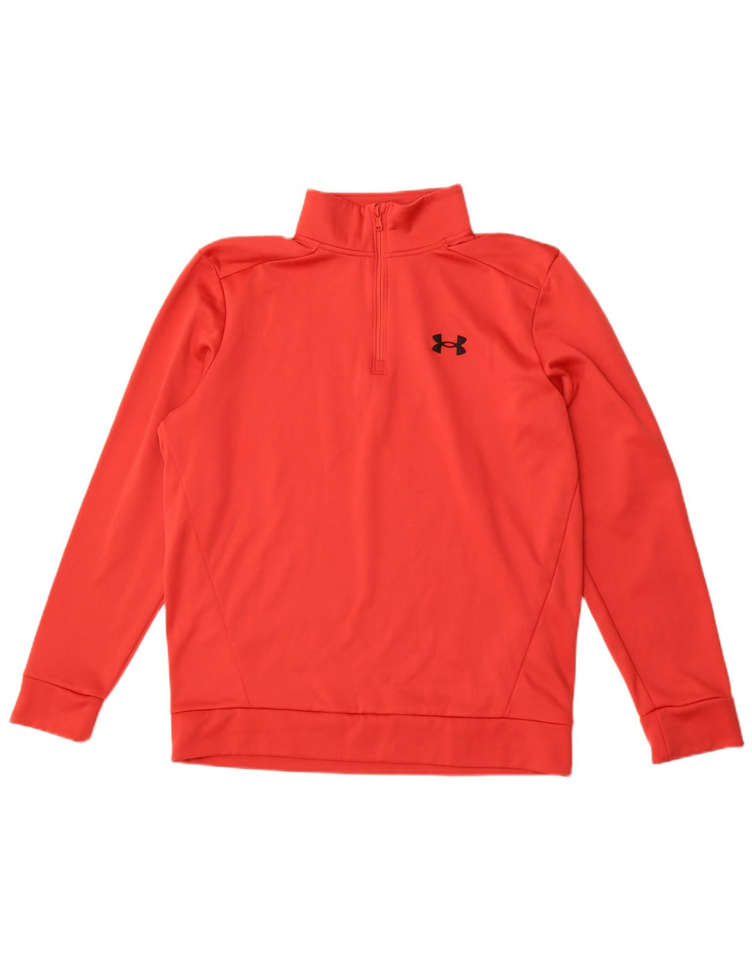 Moletom masculino Under Armour com zíper e gola em poliéster vermelho médio